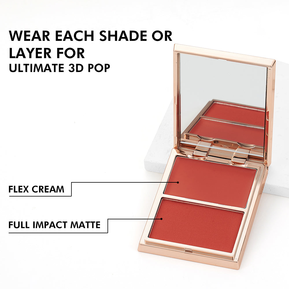 Theexcorner™ Double-Take Cream & Powder Blush Duo