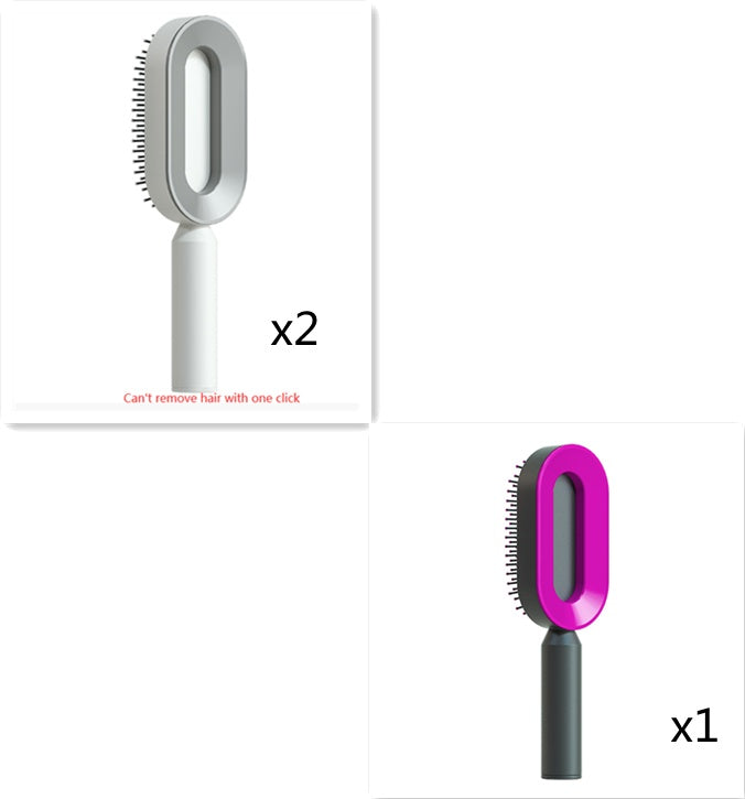 Theexcorner™ Self-Cleaning Detangling Hair Brush