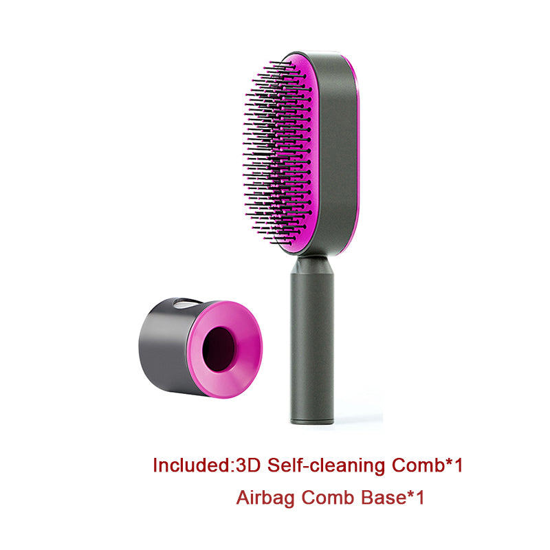 Theexcorner™ Self-Cleaning Detangling Hair Brush