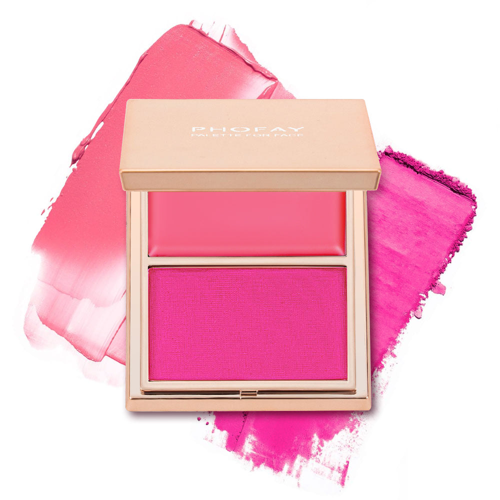 Theexcorner™ Double-Take Cream & Powder Blush Duo