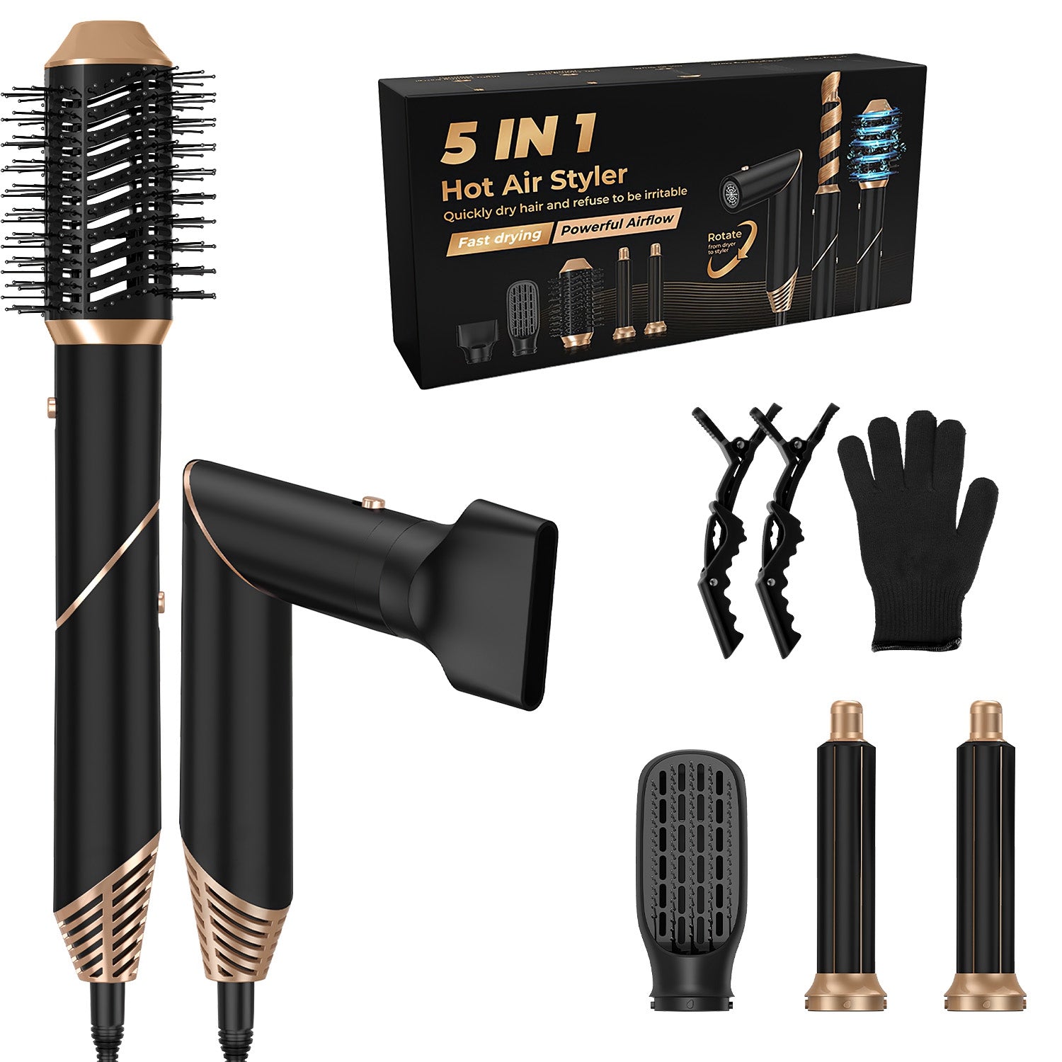 Theexcorner™ 5-in-1 Pro Hot Air Styler Kit