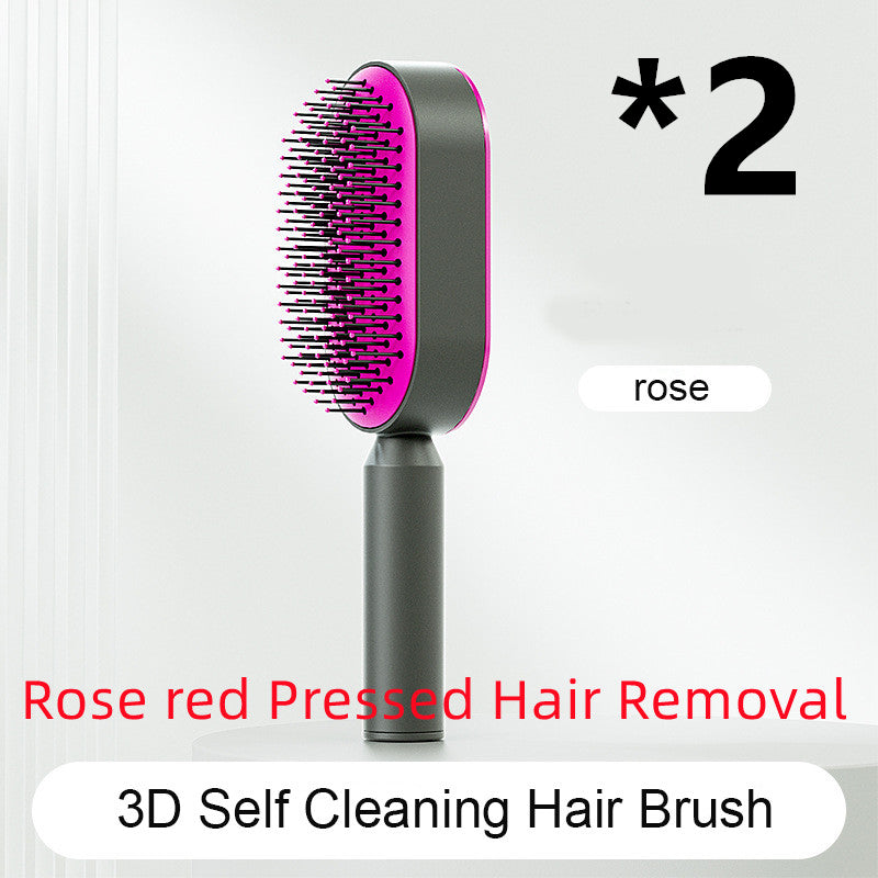 Theexcorner™ Self-Cleaning Detangling Hair Brush