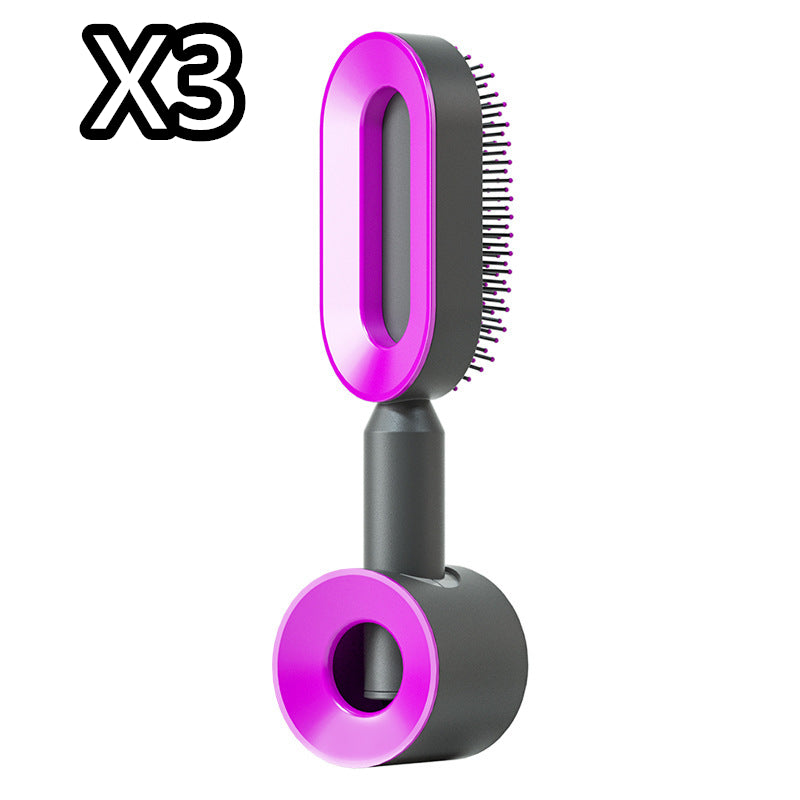 Theexcorner™ Self-Cleaning Detangling Hair Brush