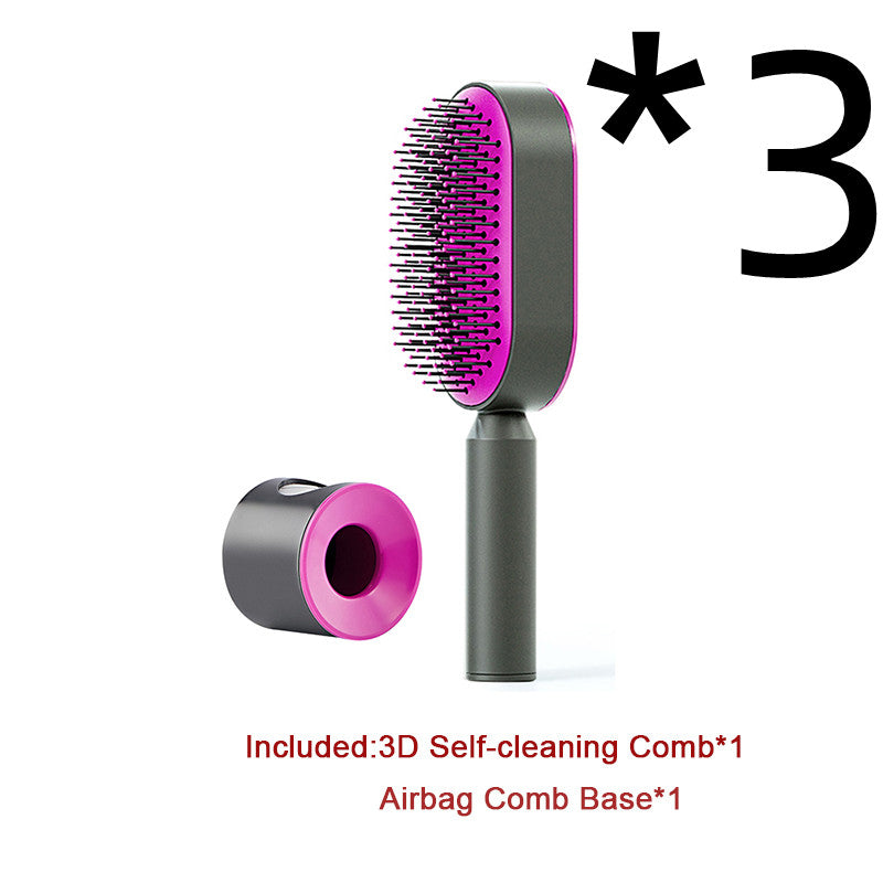 Theexcorner™ Self-Cleaning Detangling Hair Brush