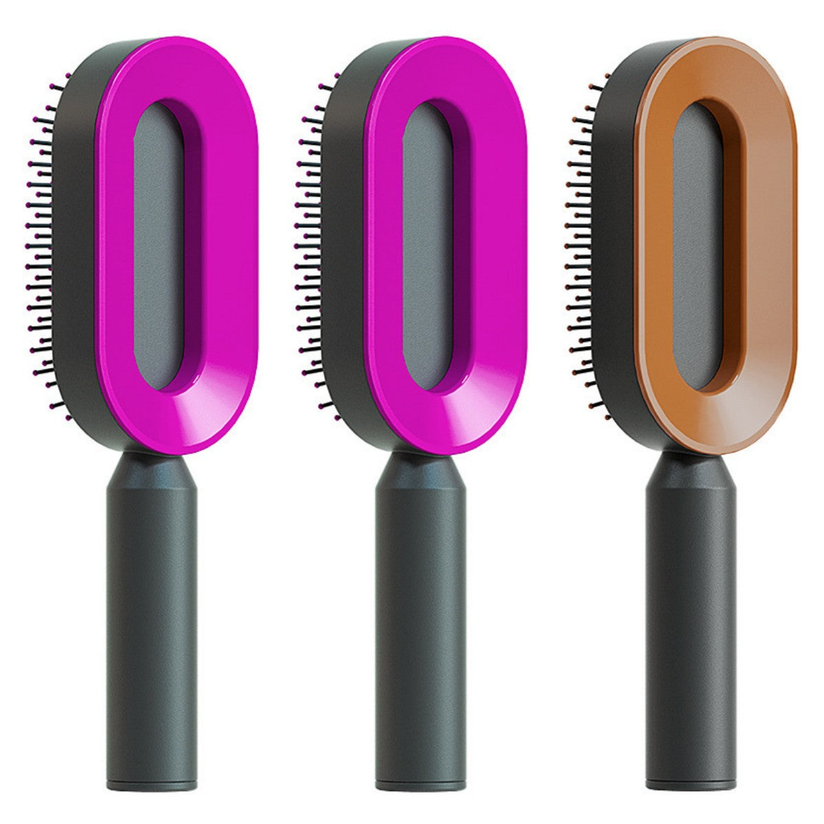 Theexcorner™ Self-Cleaning Detangling Hair Brush