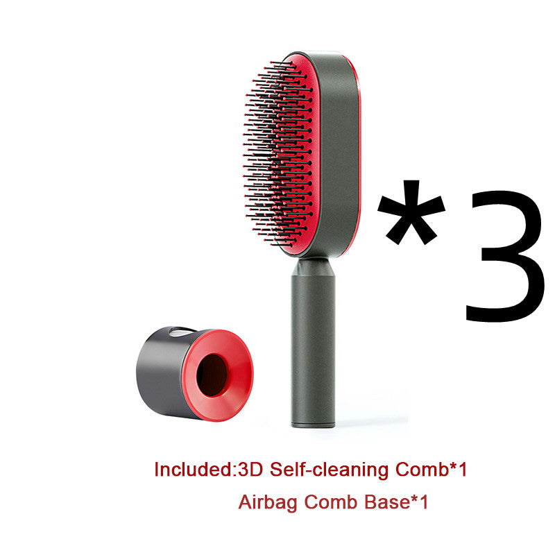 Theexcorner™ Self-Cleaning Detangling Hair Brush