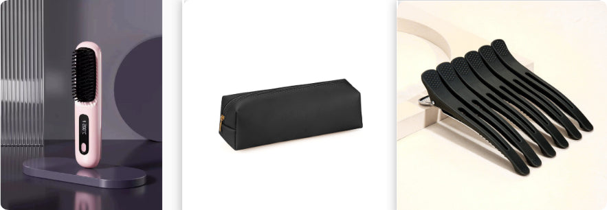 Theexcorner™ AirWave 2-in-1 Straightener & Dryer Brush