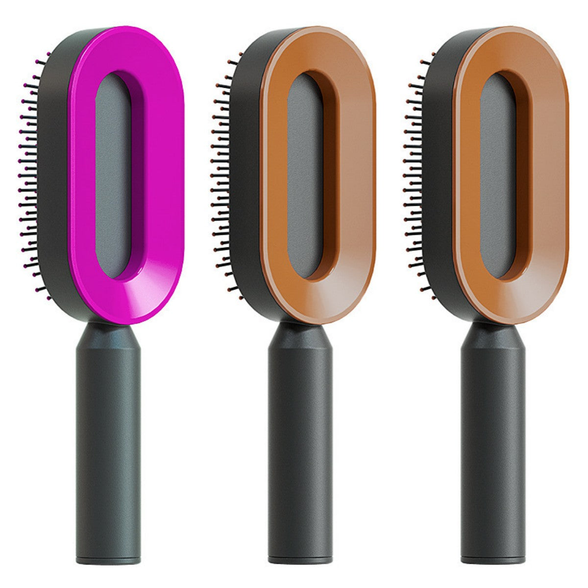 Theexcorner™ Self-Cleaning Detangling Hair Brush