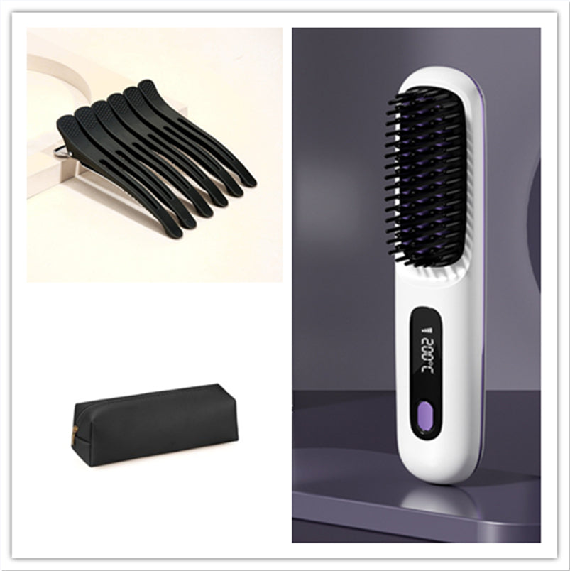 Theexcorner™ AirWave 2-in-1 Straightener & Dryer Brush