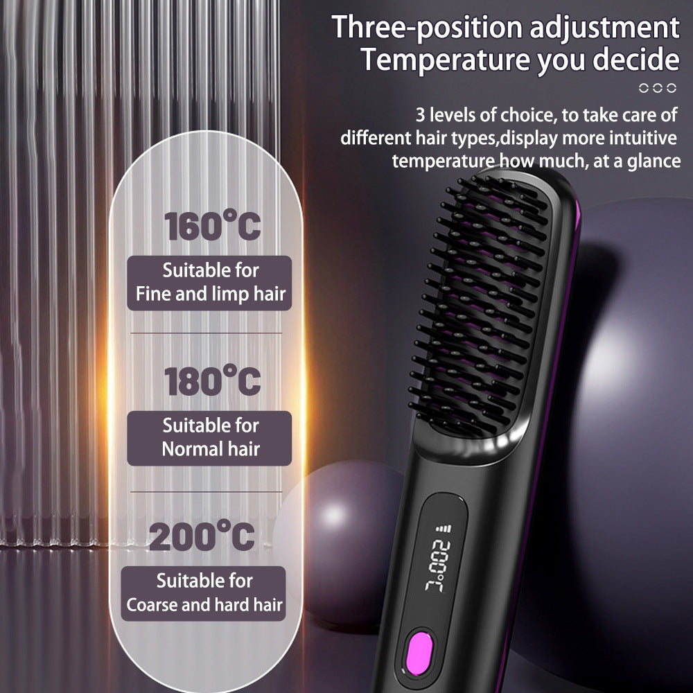 Theexcorner™ AirWave 2-in-1 Straightener & Dryer Brush